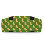 Rubber Ducks On Green Duffle Bag-Simple (Model 1715) Duffle Bag-Simple (1715)