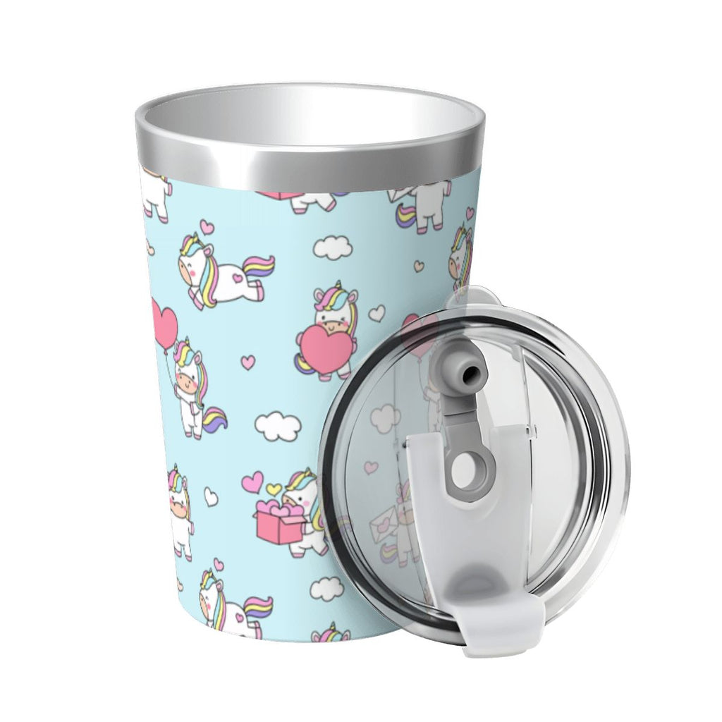Rainbow Unicorn Small Stainless Steel Travel Mug Cup 12oz/350ml