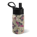 Pretty Moths 12oz Kids Water Bottle with Straw Lid