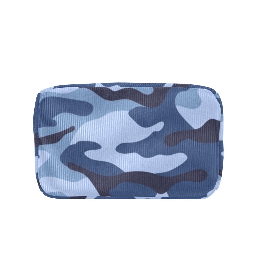 Blue Camouflage - Zipper Lunch Bag Zipper Lunch Bag Printed Offshore