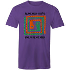 Love Is All We Need - Mens T-Shirt Purple Mens T-shirt Love Printed In Australia