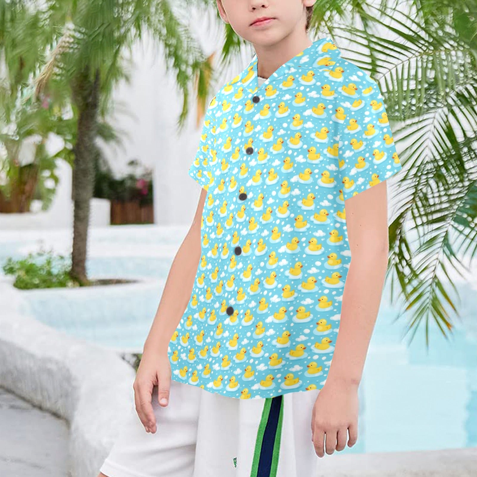 Rubber Ducks Senior Kids Hawaiian Shirt