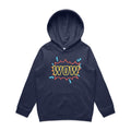 Wow Kids AS Colour Hoodie Midnight Blue Kids Hoodie Printed In Australia