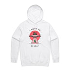 I Want To Be-Leaf, UFO - Mens Hoodie White Mens Hoodie Printed In Australia Sci Fi