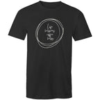 Life Happens, Coffee Helps - Mens T-Shirt Black Mens T-shirt Coffee Printed In Australia