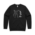 Mummy Needs A Coffee AS Colour Stencil Crew Sweatshirt Unisex Black Sweatshirt Coffee Mum Printed In Australia