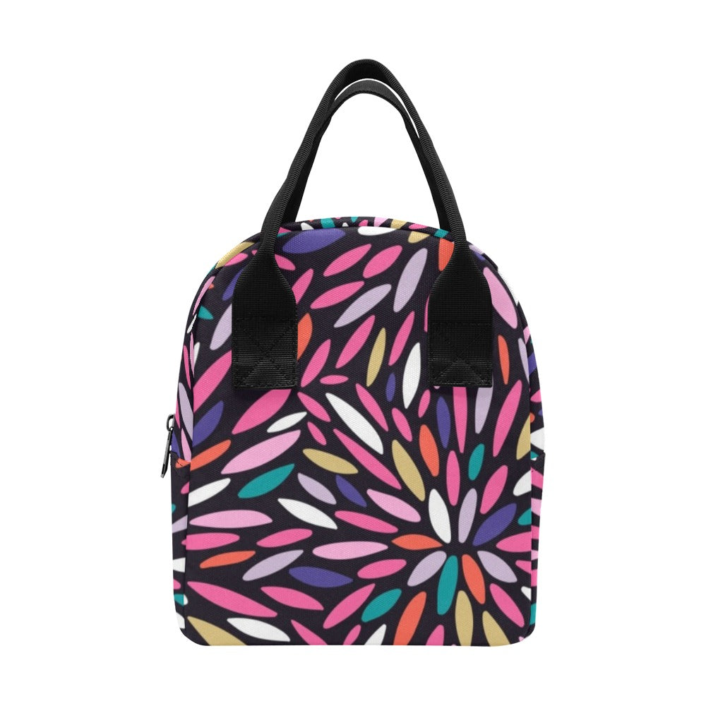 Colour Burst - Zipper Lunch Bag One Size Zipper Lunch Bag Printed Offshore