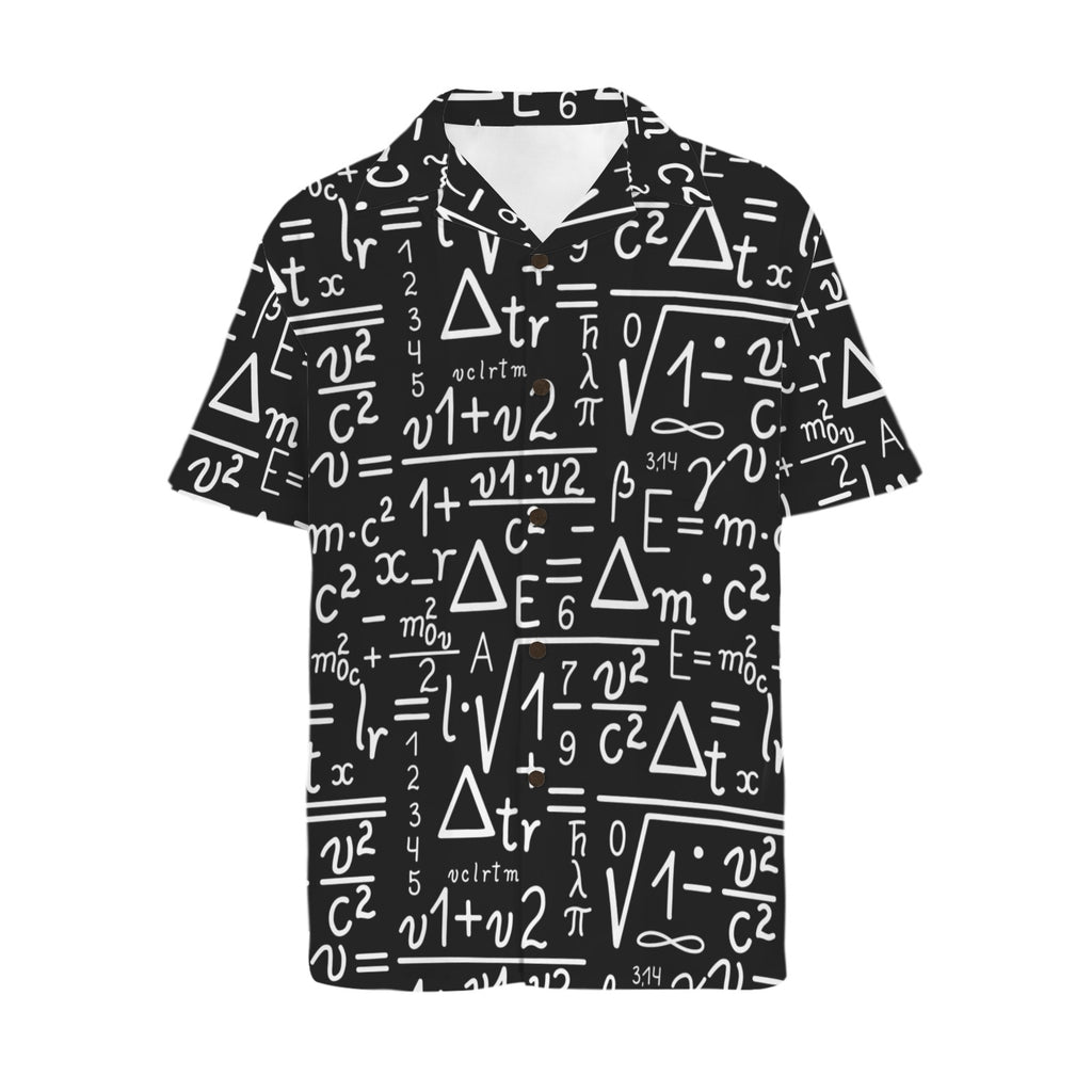 Mathematics Men's Short Sleeve Hawaiian Shirt Men's Hawaiian Shirt (New) Maths Printed Offshore