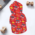 Comic Book Red Pet Hoodie (Small Size)