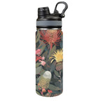 Australian Native Flowers - Insulated Water Bottle with Dual-Use Lid (18oz) One Size Insulated Water Bottle with Dual-Use Lid (18oz) Plants Printed Offshore