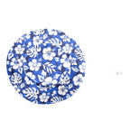 Blue Hawaiian Floral - Wide Brim Bucket Hat Wide Brim Bucket Hat Plants Printed Offshore