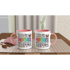 Mother Word Cloud - White 11oz Ceramic Mug with Colour Inside Colour 11oz Mug Globally Fulfilled Mum