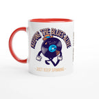 Personalise - Keeping The Blues Alive - White 11oz Ceramic Mug Ceramic Red Personalised Mug customise Globally Fulfilled Music personalise