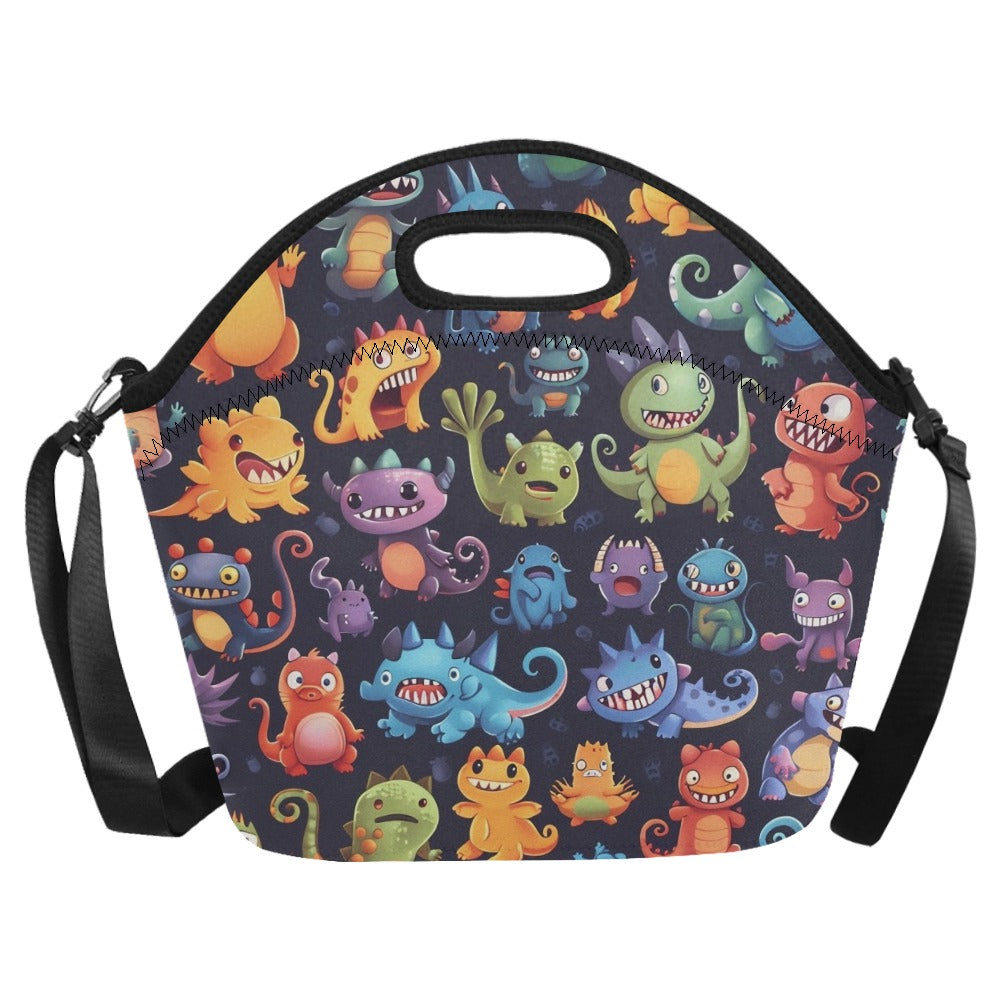 Monster Mania - Neoprene Lunch Bag Neoprene Lunch Bag Printed Offshore