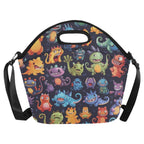 Monster Mania - Neoprene Lunch Bag Neoprene Lunch Bag Printed Offshore