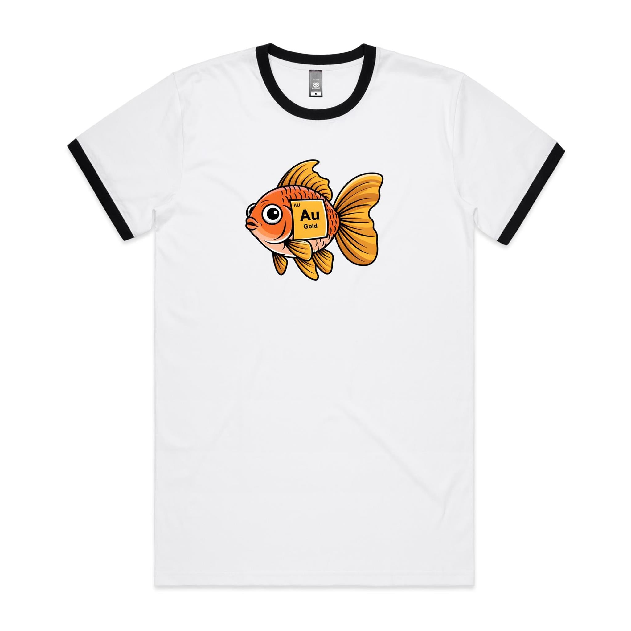 Gold Fish Periodic Table AS Colour Staple Ringer Tee