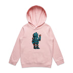Robot - Kids Hoodie Pink Kids Hoodie Printed In Australia