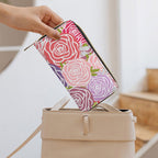 Abstract Roses -  PU Leather Wallet
