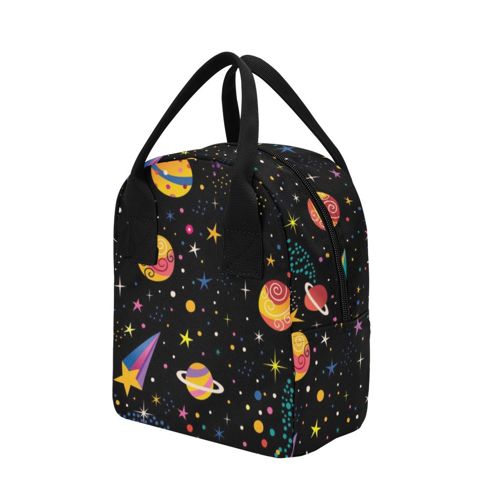 Colourful Space - Zipper Lunch Bag Zipper Lunch Bag Printed Offshore