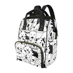 Black And White Dogs - Multi-Function Backpack, Nappy / Diaper Bag