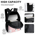Pink Cats - Three Piece Backpack Set