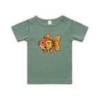 Gold Fish Periodic Table AS Colour Baby T-shirt