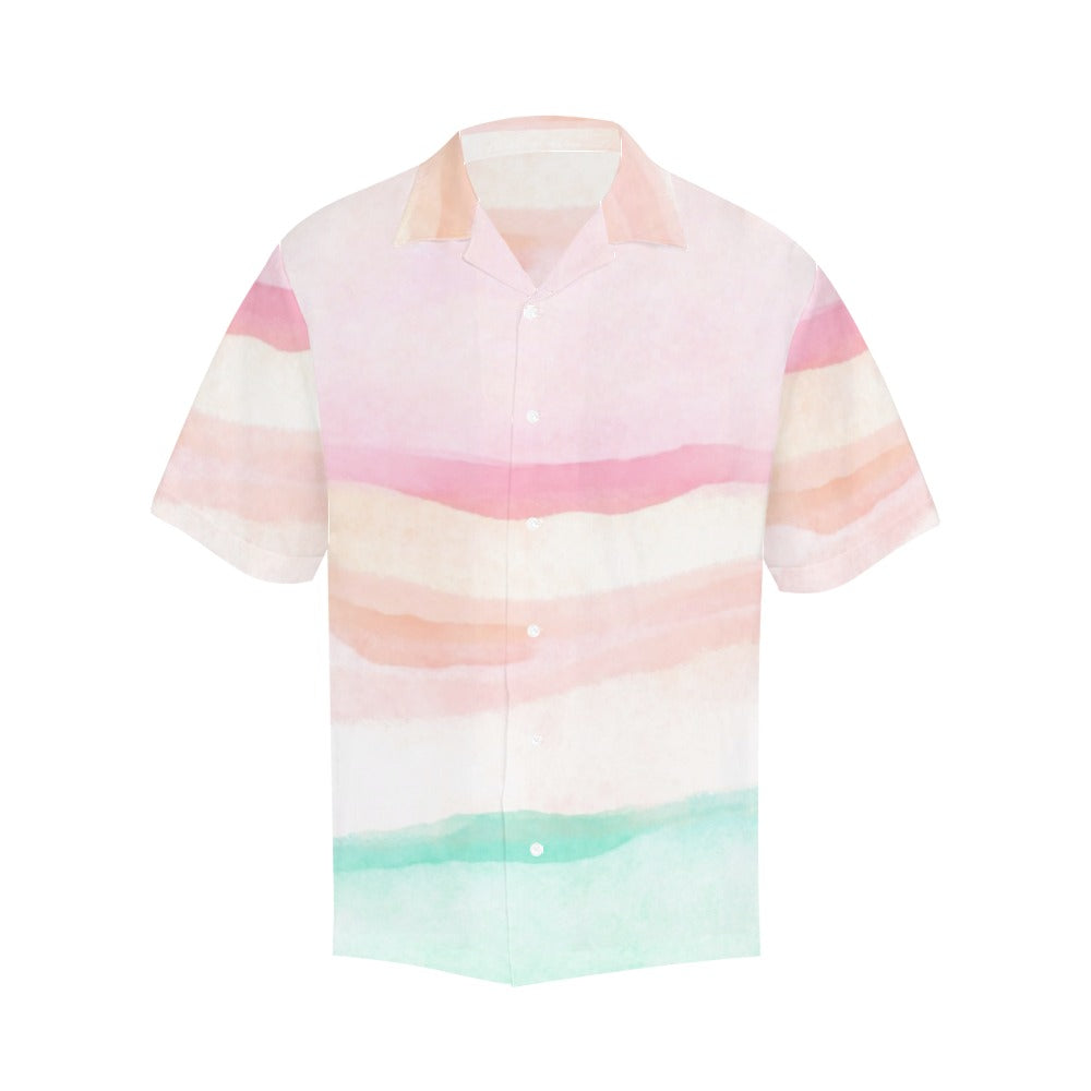 Pastel Stripes - Mens Hawaiian Shirt