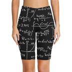 Equations Women's Bike Shorts With Side Pockets Women's Bike Shorts Maths Printed Offshore