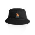 Just Be Cool, Capybara - AS Colour Bucket Hat Black One Size As Colour Bucket Hat animal Printed In Australia