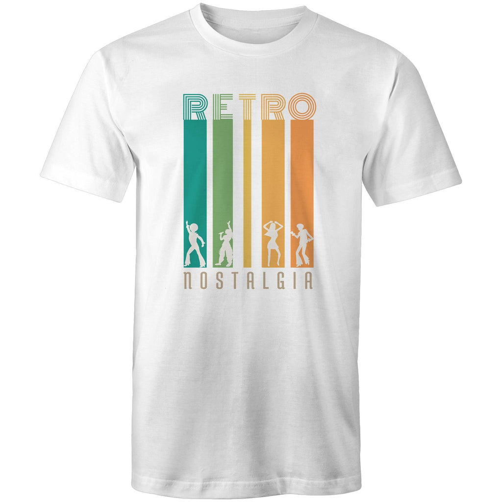 Retro Nostalgia - Mens T-Shirt White Mens T-shirt Printed In Australia Retro