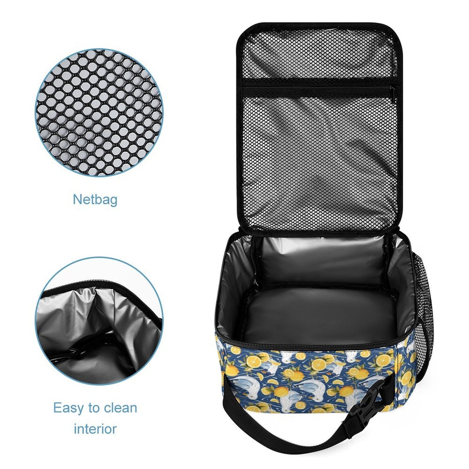 Lemon Seagull Backpack, Lunch Bag & Pencil Case Set