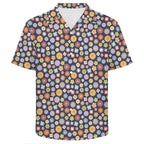 Groovy Flowers Men's Crinkle Hawaiian Shirt