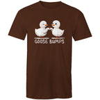 Goose Bumps - Mens T-Shirt Dark Chocolate Mens T-shirt animal Printed In Australia
