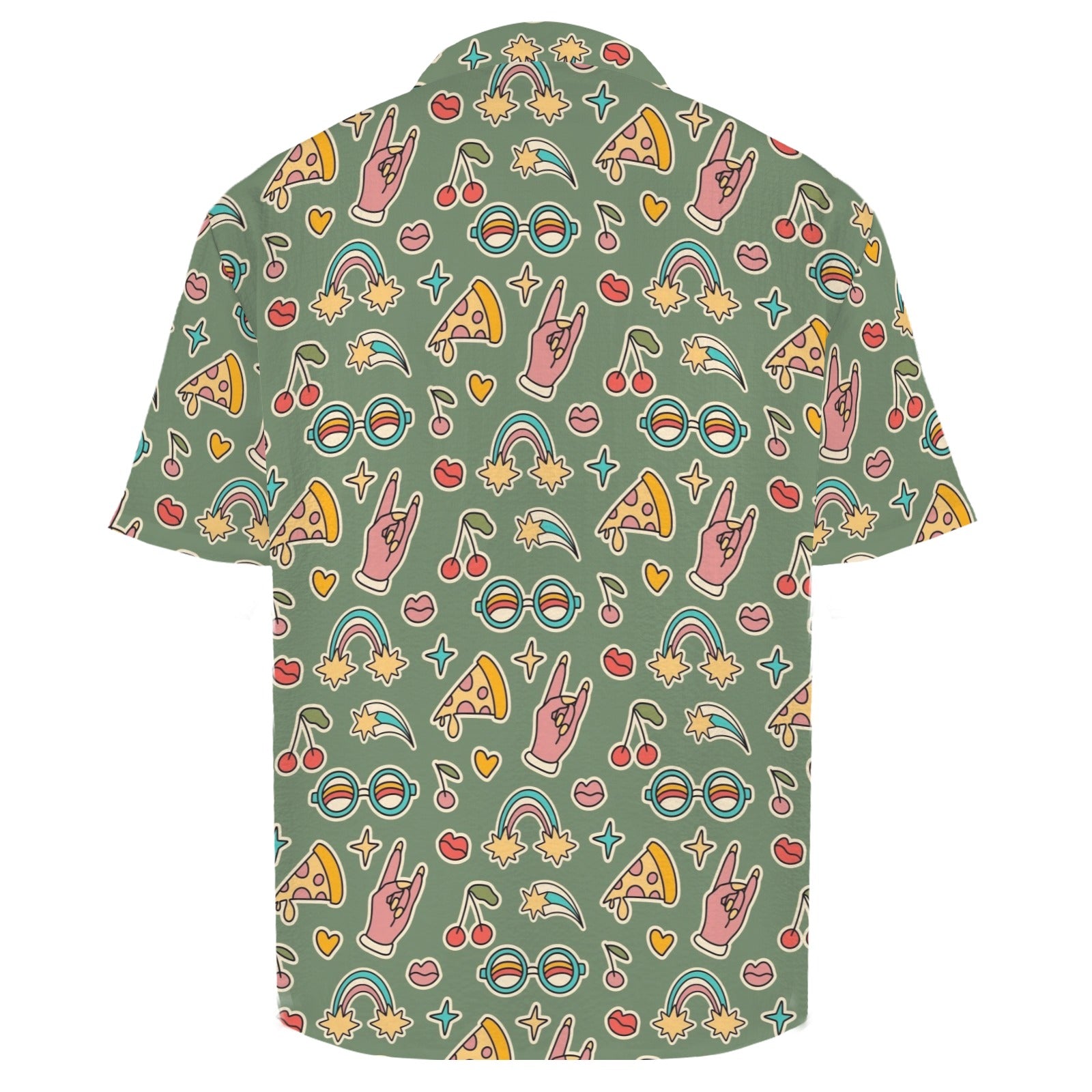 Groovy Retro Men's Crinkle Hawaiian Shirt