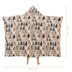 Lots Of Cats Kids Hooded Blanket 100cm x 130cm Kids Hooded Blanket animal Printed Offshore