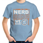 Come To The Nerd Side, We Have Pi - Kids Youth T-Shirt Carolina Blue Kids Youth T-shirt Maths Printed In Australia Sci Fi