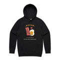 Bacon, You Are Truly Egg-cellent Men's AS Colour Hoodie Black Mens Hoodie Food Printed In Australia