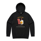 Bacon, You Are Truly Egg-cellent - Mens Hoodie Black Mens Hoodie Food Printed In Australia