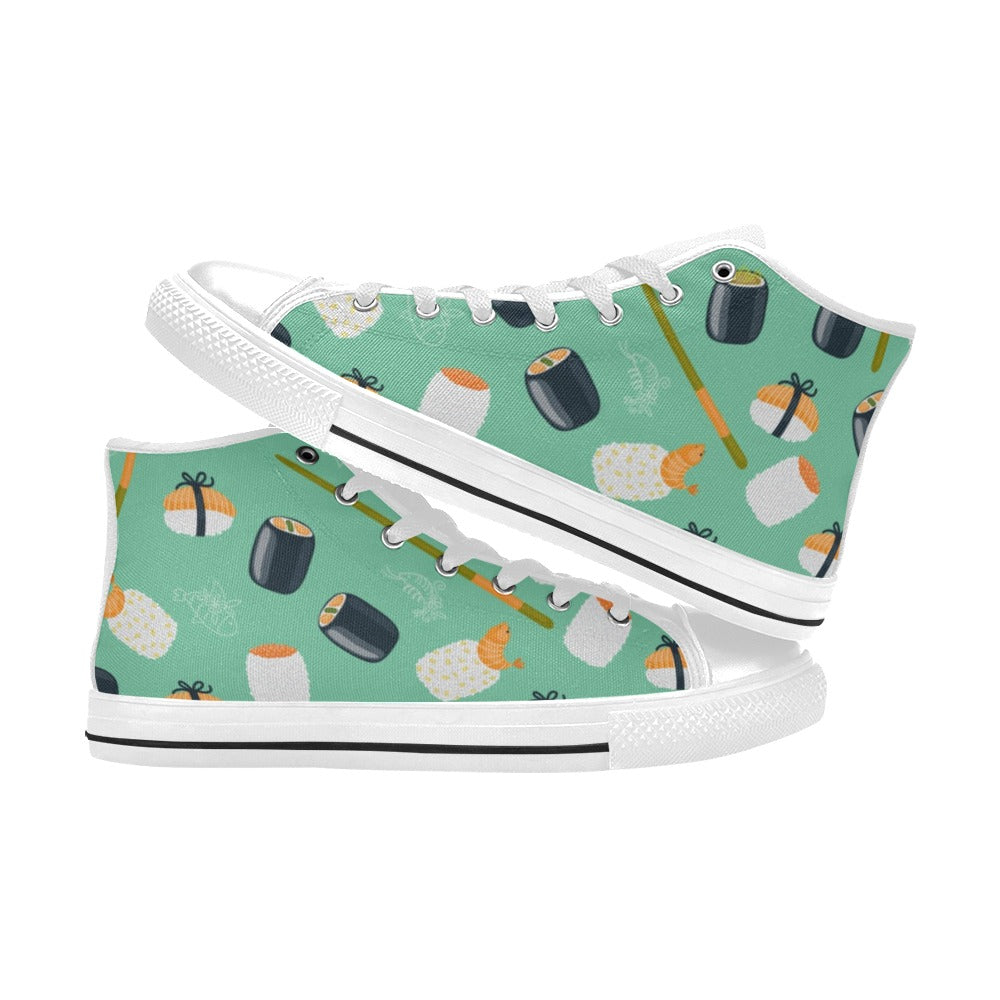 Cute Sushi - Men's High Top Canvas Shoes