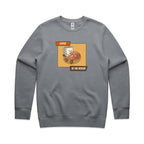 Coffee To The Rescue - AS Colour Stencil Crew Gravel Sweatshirt Coffee Printed In Australia