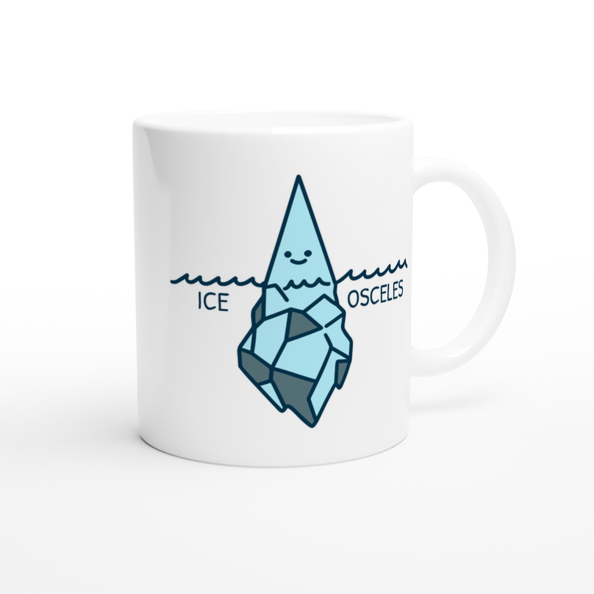 Ice-Osceles - White 11oz Ceramic Mug White 11oz Mug Funny Globally Fulfilled Maths