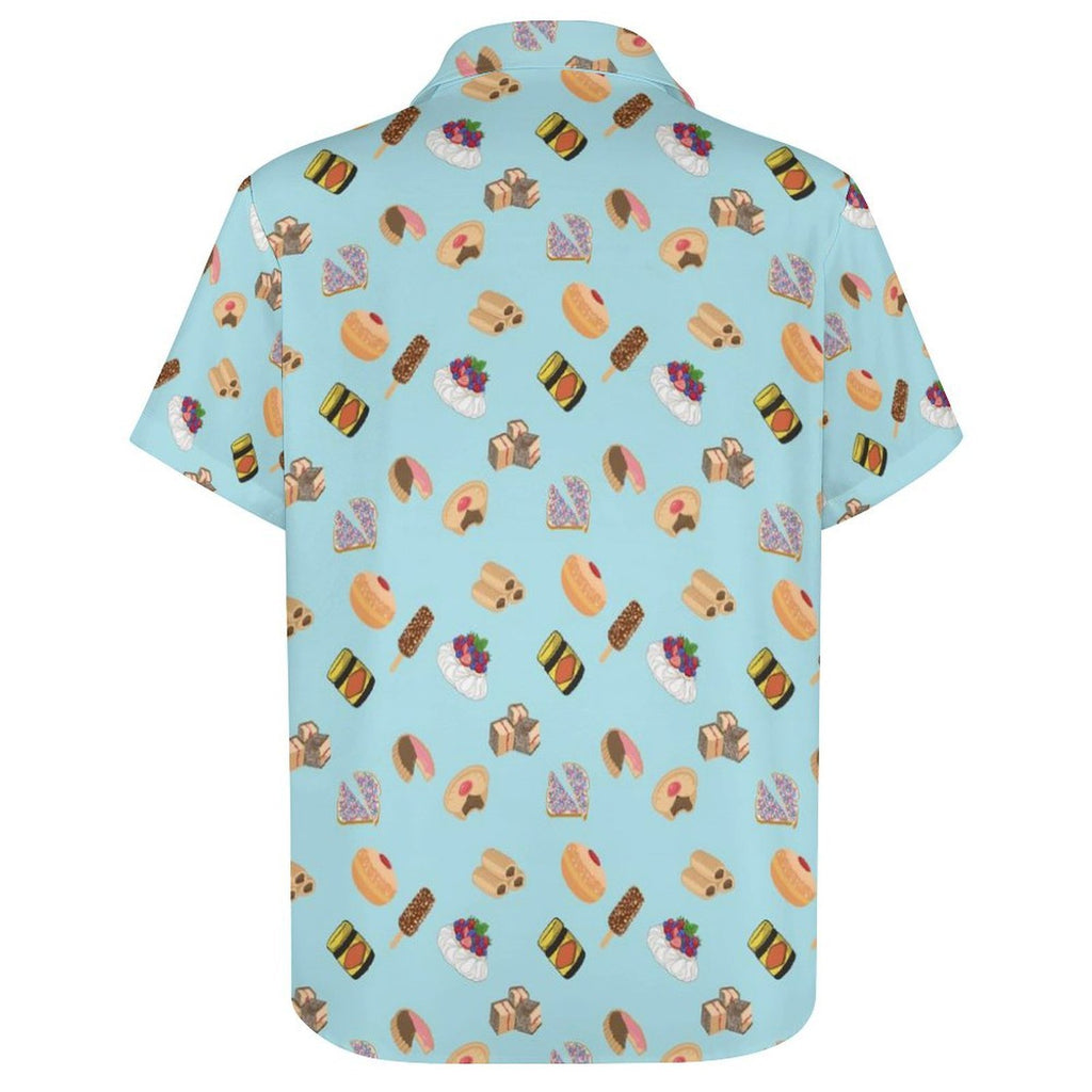 Classic Aussie Food Icons Women's Short-Sleeve Button Up Shirt