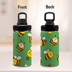 Busy Bees Kids Water Bottle with Chug Lid (12 oz) Kids Water Bottle with Chug Lid animal Printed Offshore