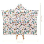 Travel And Explore Kids Hooded Blanket 100cm x 130cm