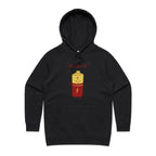 Stay Positive, Battery - Womens Hoodie Black Womens Hoodie Positivity Printed In Australia