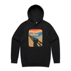 Alien Scream - Mens Hoodie Black Mens Hoodie Printed In Australia Sci Fi