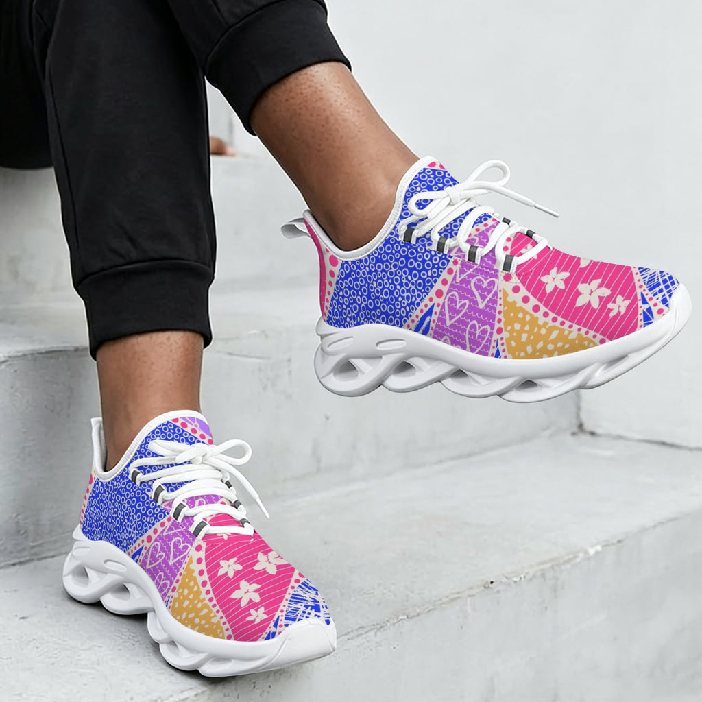 Pink Swirl Women's Twisted Sole Sneakers