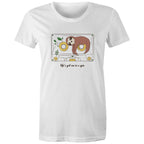 Life's Got Me In A Spin, Sloth, Cassette Tape - Womens T-shirt White Womens T-shirt Music Printed In Australia