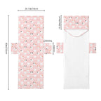 Pink Cats Beach Chair Towel Cover with Side Pockets