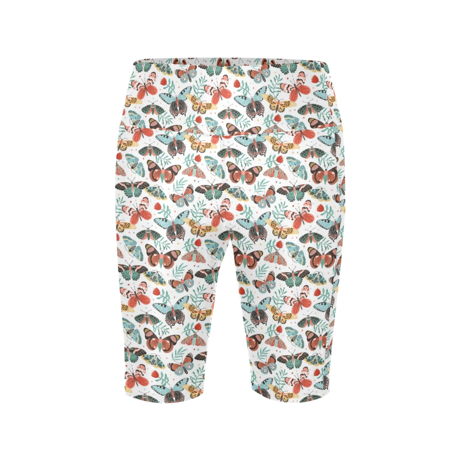 Pretty Moths And Butterflies Women's Bike Shorts With Side Pockets